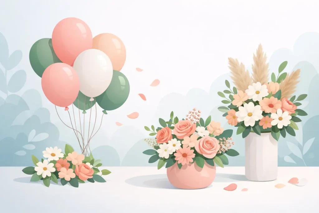How to Match Balloons With Flowers Beautifully