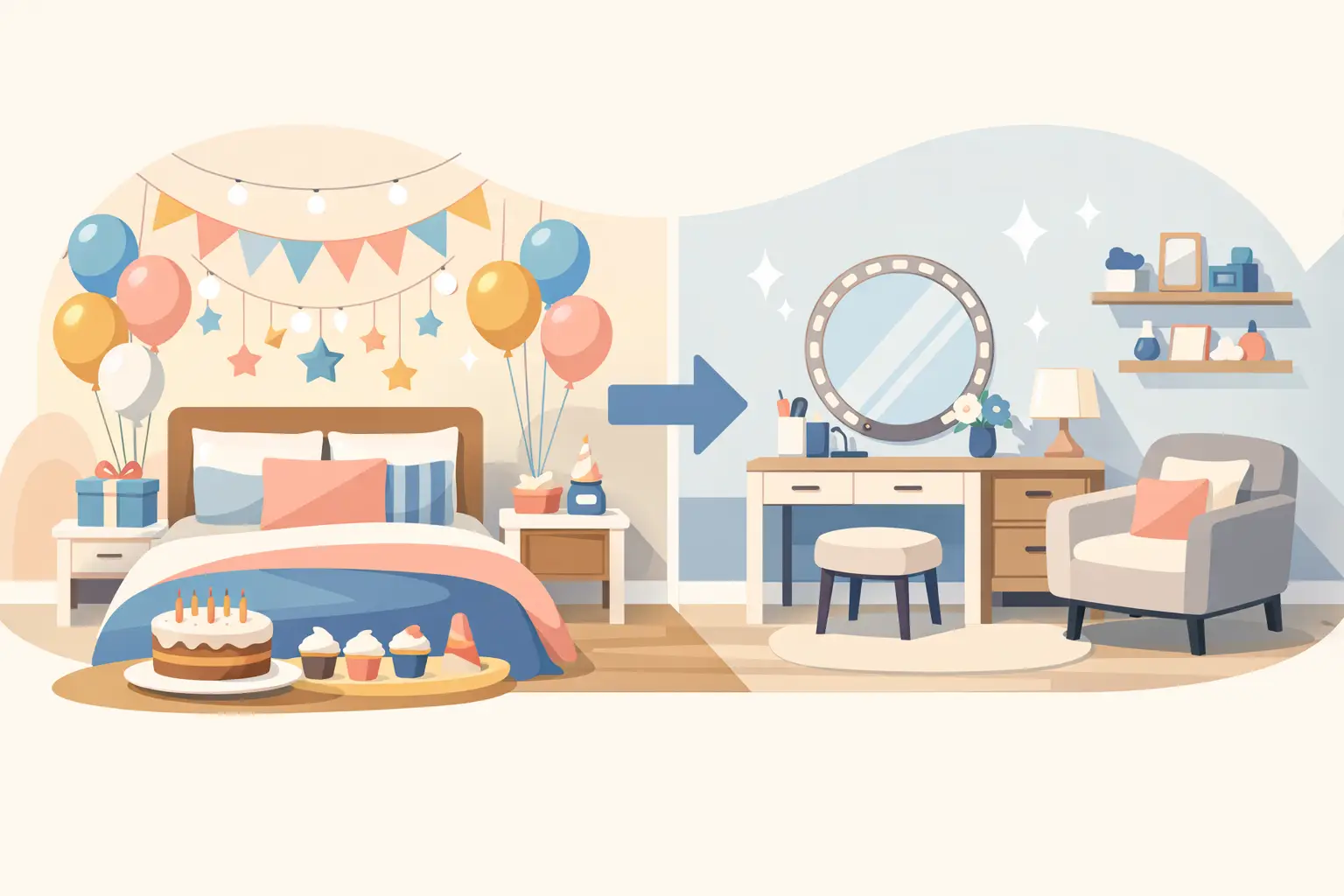 Birthday Room Makeover Example That Wows