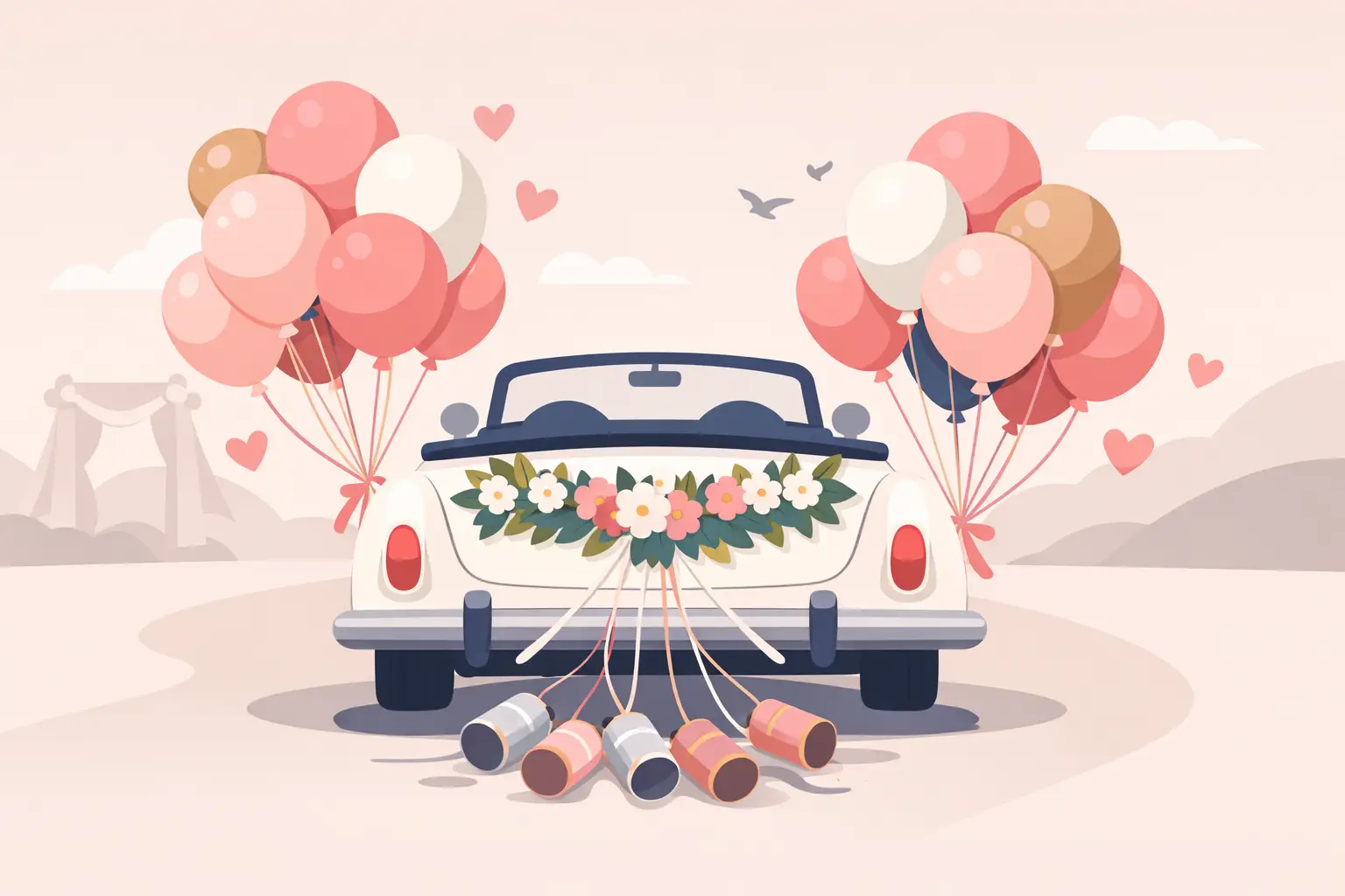 Wedding Car Balloon Decoration Ideas for Photos