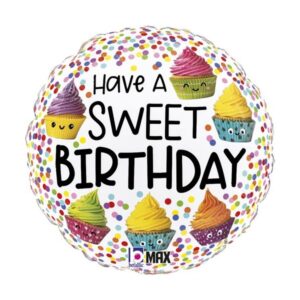 Cute Cupcakes Birthday Foil Balloon