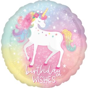 Enchanted Unicorn Birthday Foil Balloon