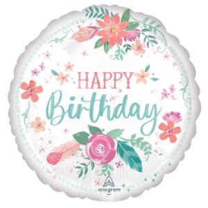 Happy Birthday Spirit Foil Balloon